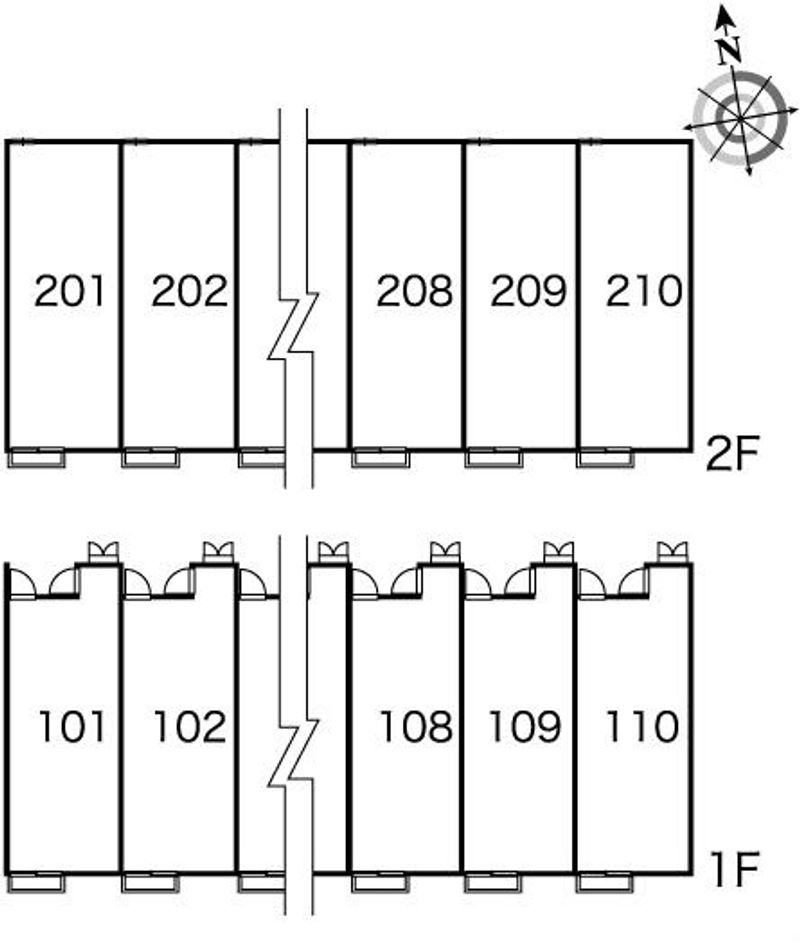 レオパレススタイリッシュコート 間取り配置図