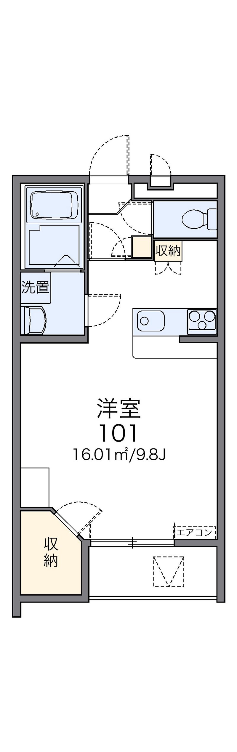 レオパレスα 間取図