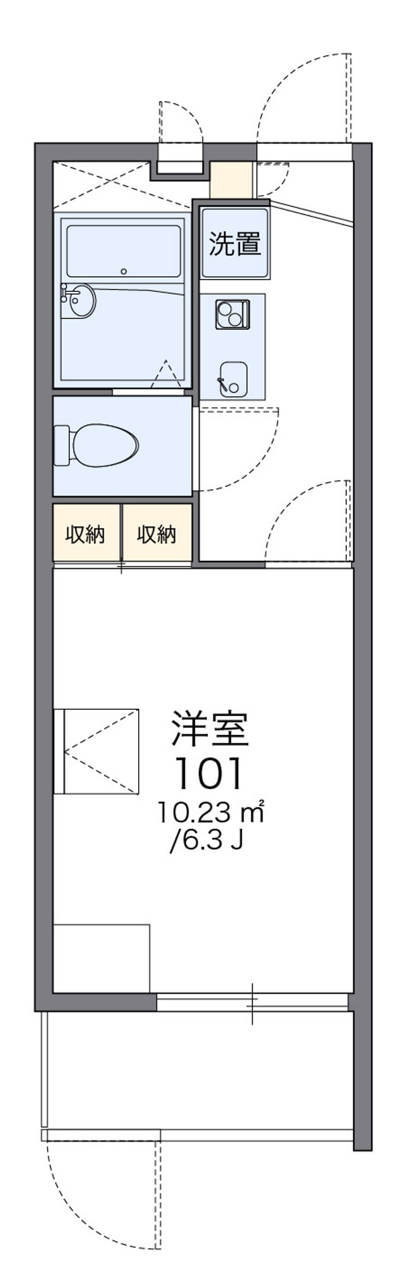 レオパレス新森 間取図