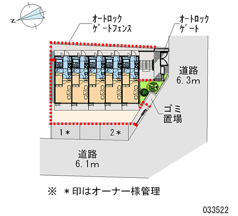 レオパレス大森北 区画図