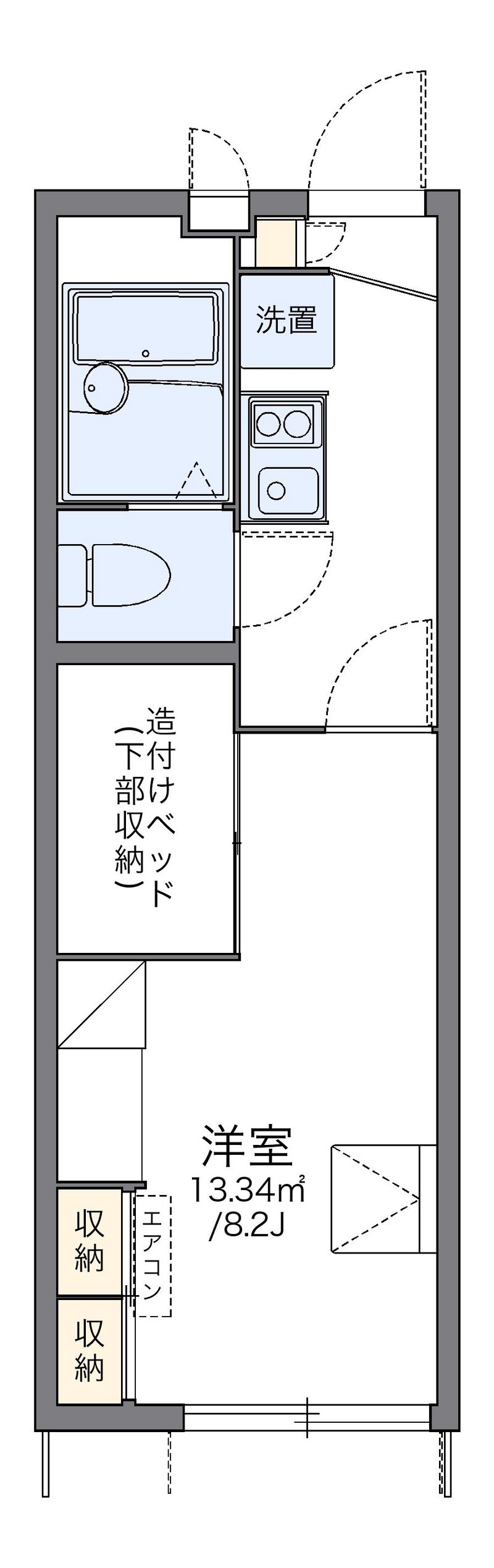 レオパレスアマミヤ 間取図