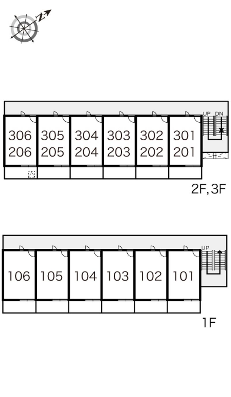 レオパレスヴァン 間取配置図