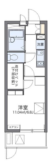 レオパレスおおさか御崎Ⅱ 間取り図