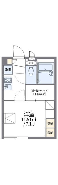 レオパレス北野 間取り図