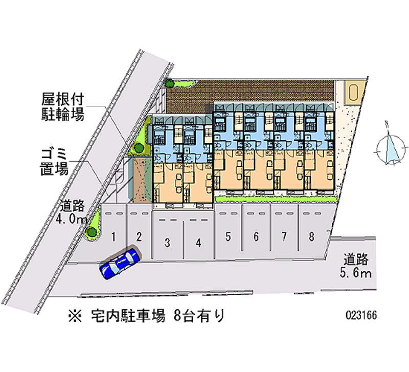 23166 Monthly parking lot