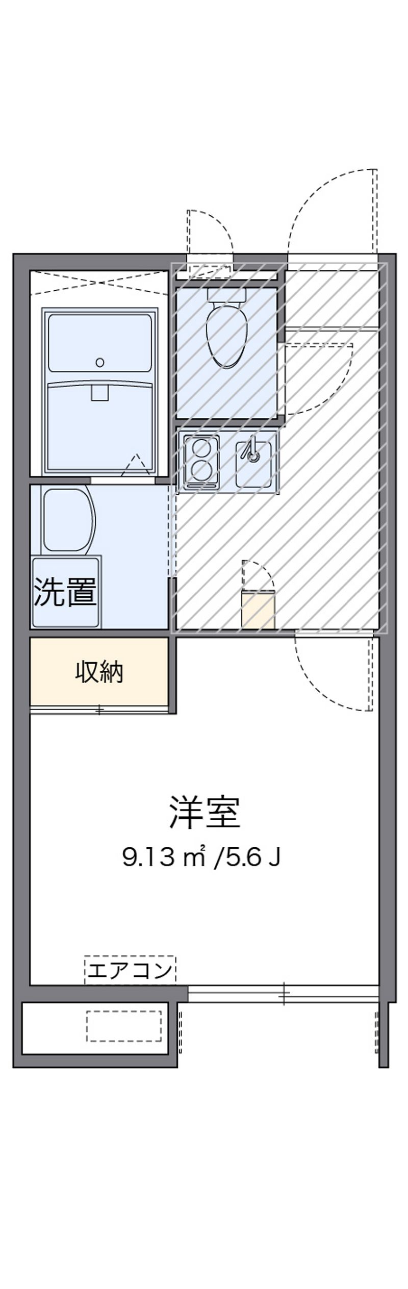 レオパレス東宮館 間取図