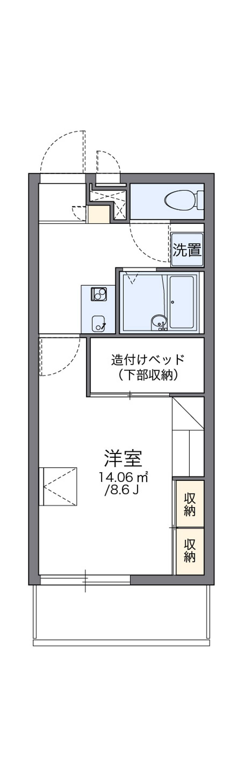 レオパレスＦｏｒｅｓｔ桂坂 間取図