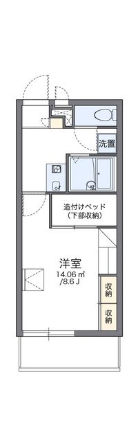 レオパレスＦｏｒｅｓｔ桂坂 間取り図