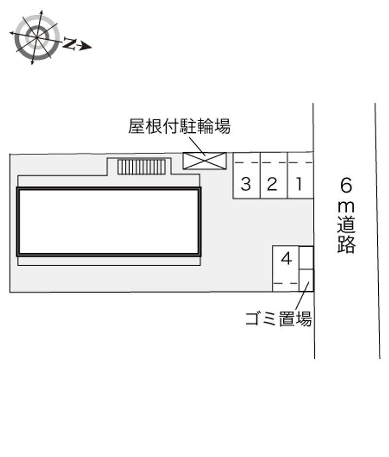 レオパレスルシェルブルー東大阪 配置図