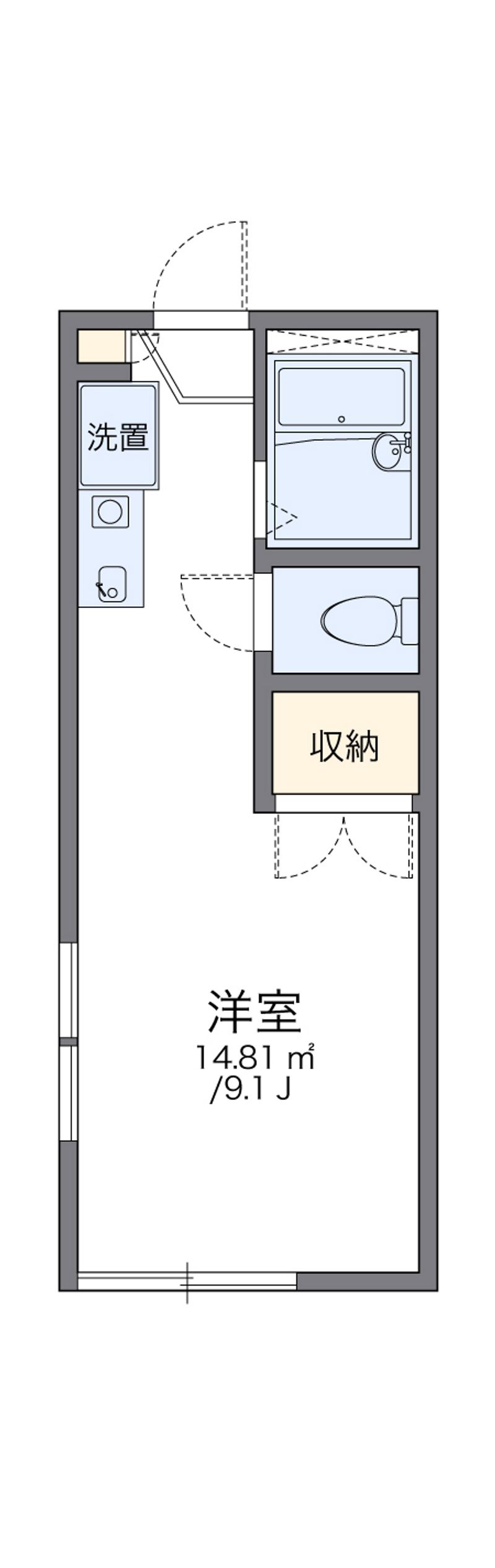 レオパレスフローラ 間取図