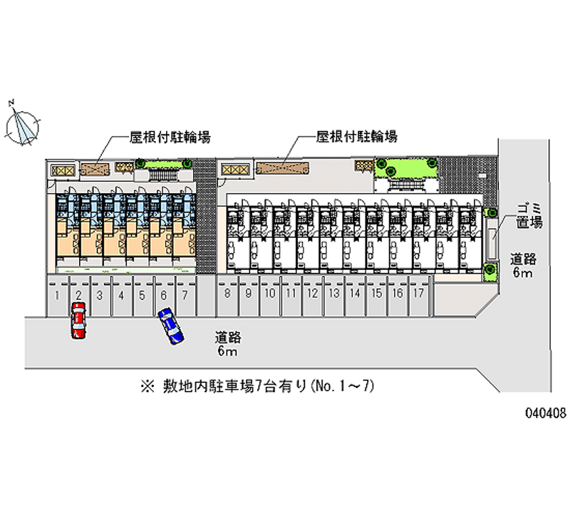 レオパレスリヴェールⅡ 月極駐車場