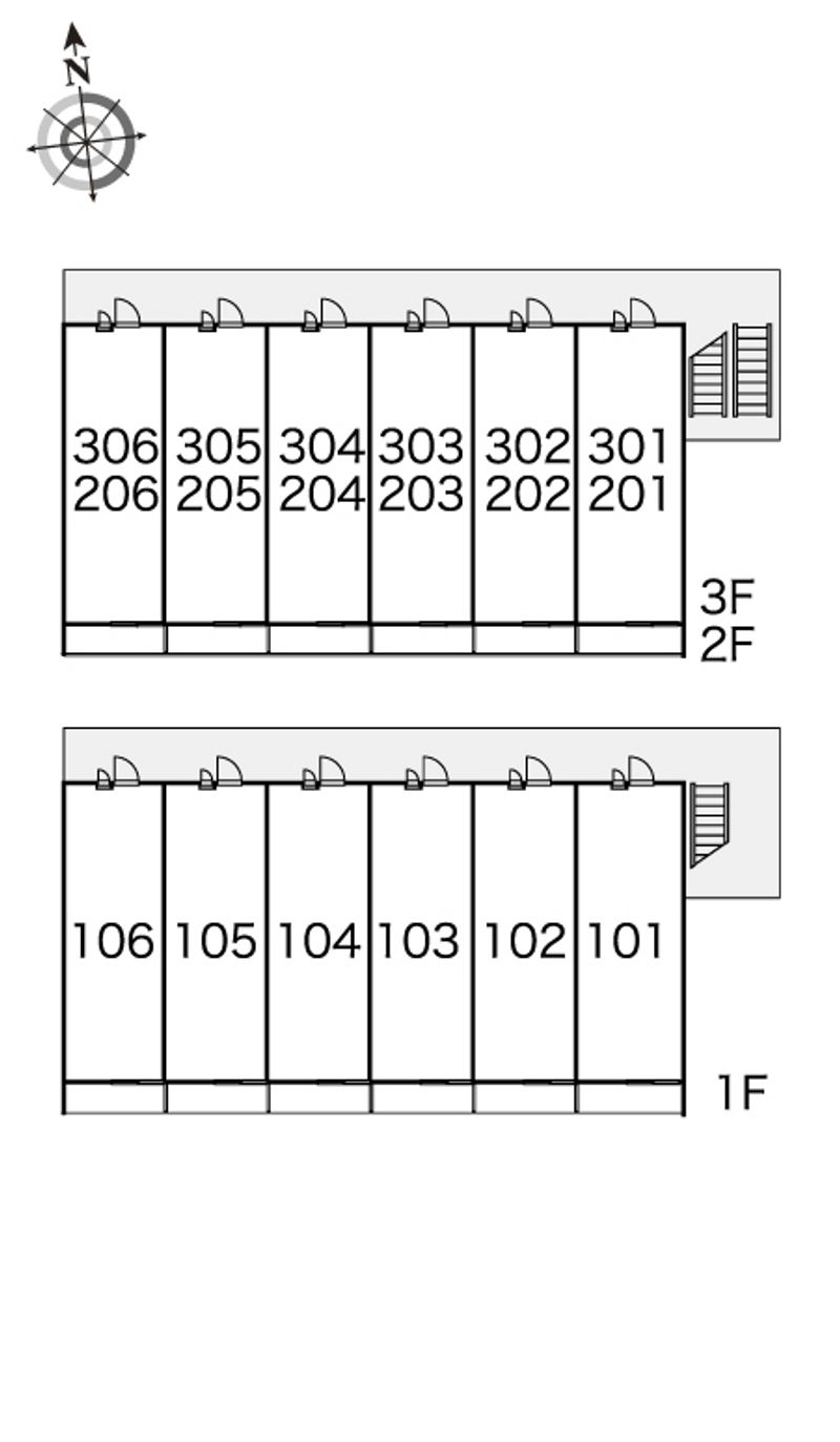レオパレスアヴァンティ 間取配置図
