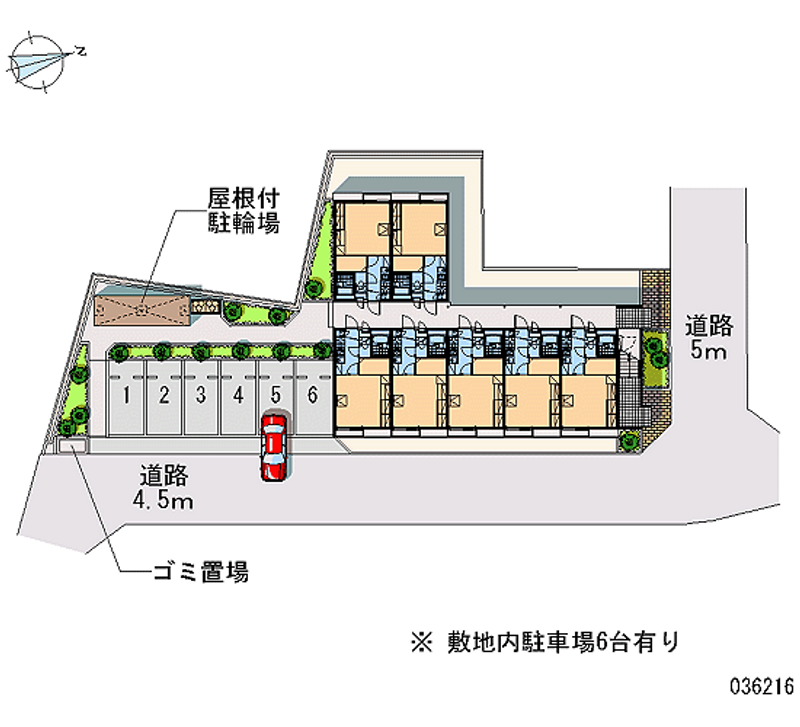 レオパレスｉ弐番館 区画図