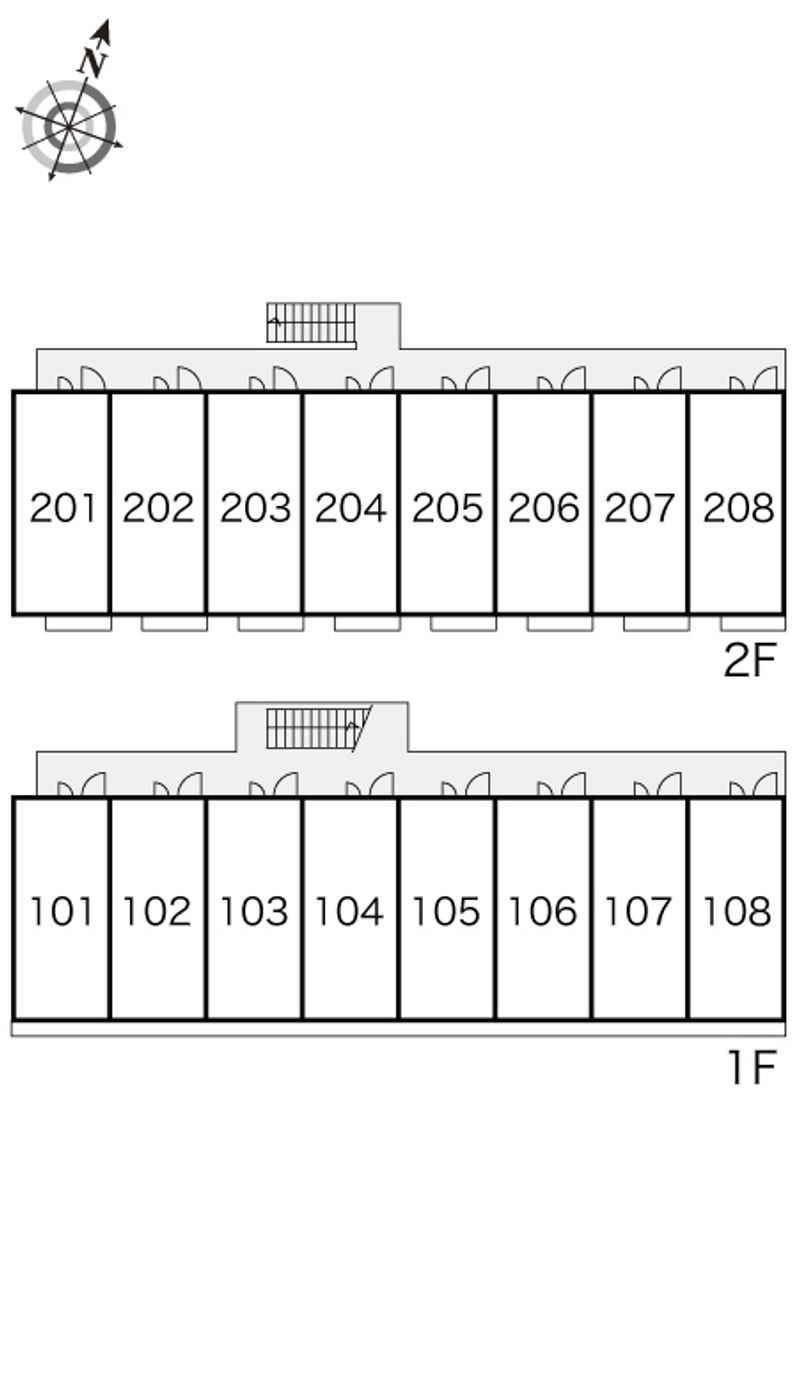 レオパレスノウスン　シュライン 間取配置図