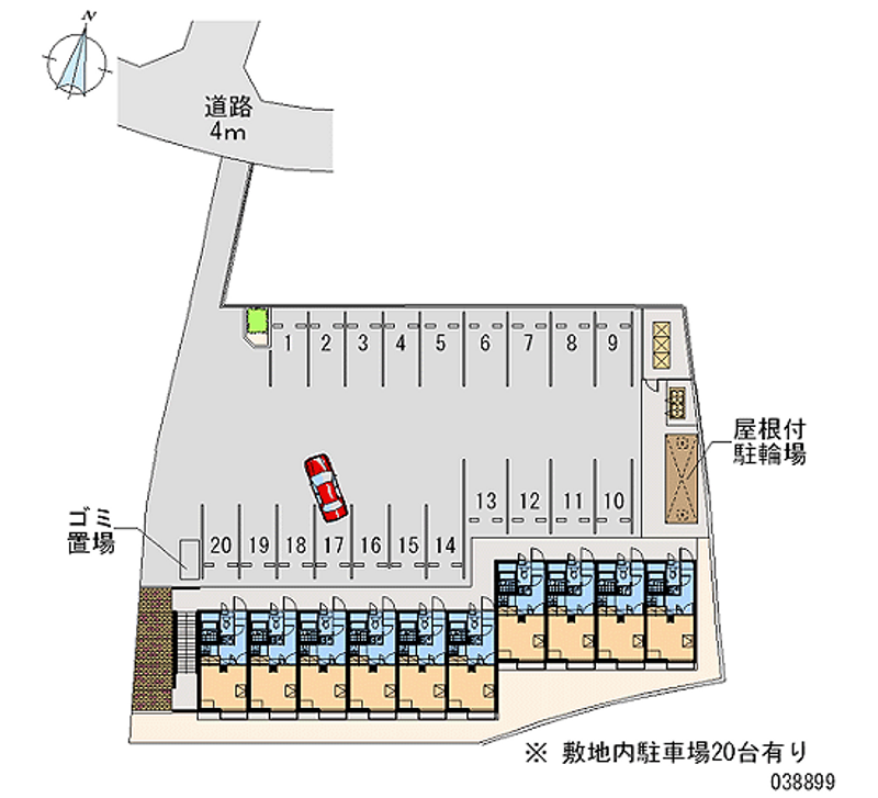 レオパレス西大寺南 月極駐車場