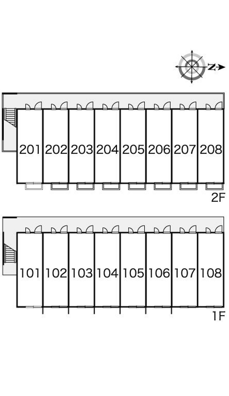 レオパレス倉安川 間取配置図