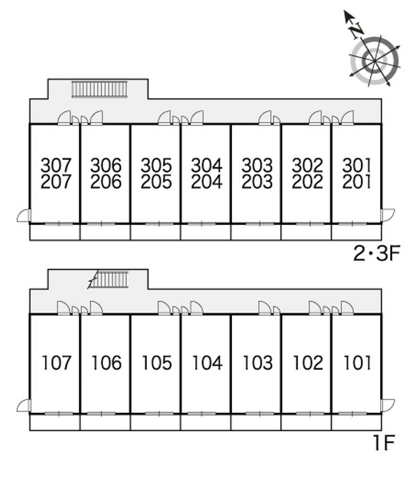 レオパレス永井Ⅱ 間取配置図