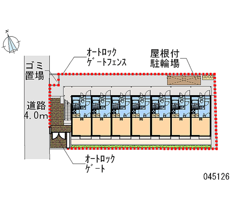 レオパレスフリーデ 区画図