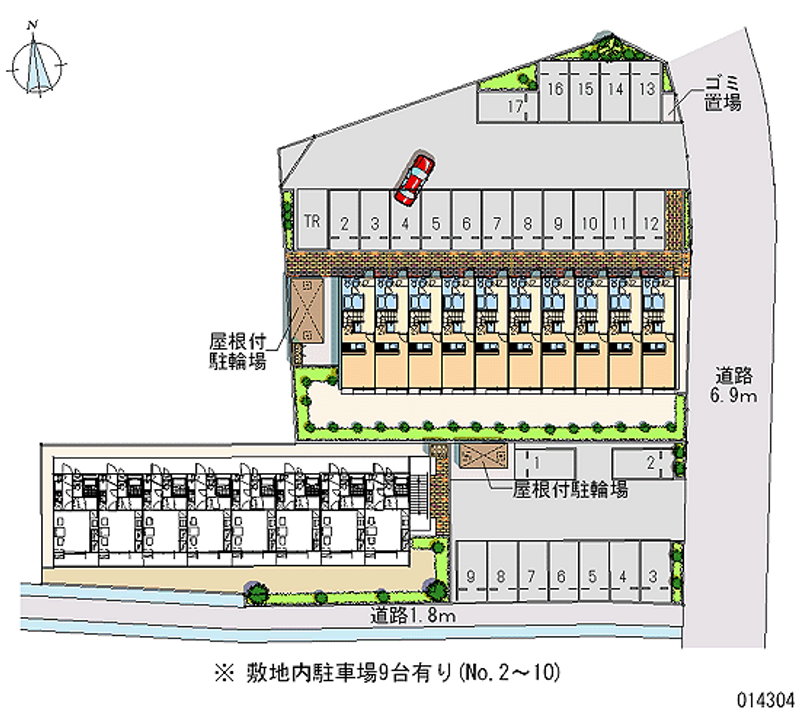 レオパレスフレア 月極駐車場