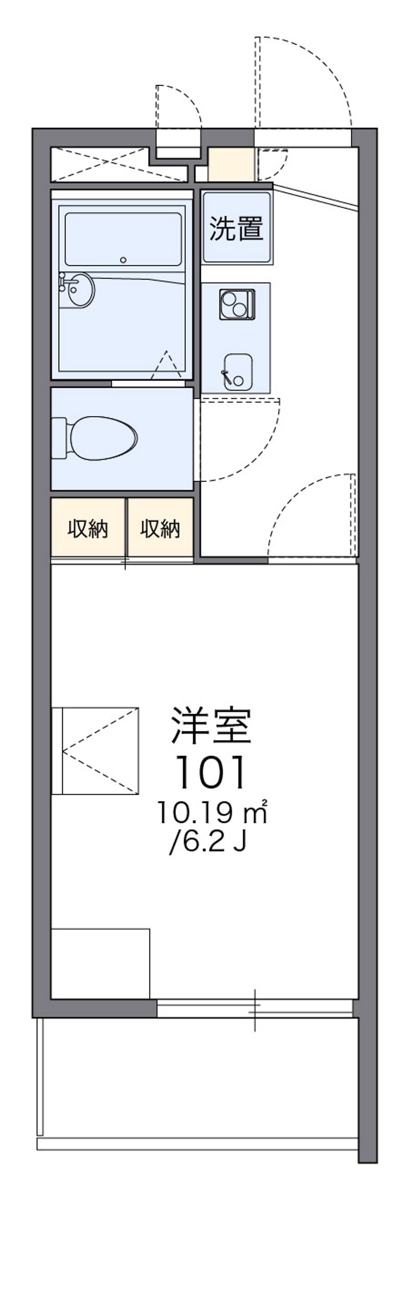 レオパレスさかえ 間取図