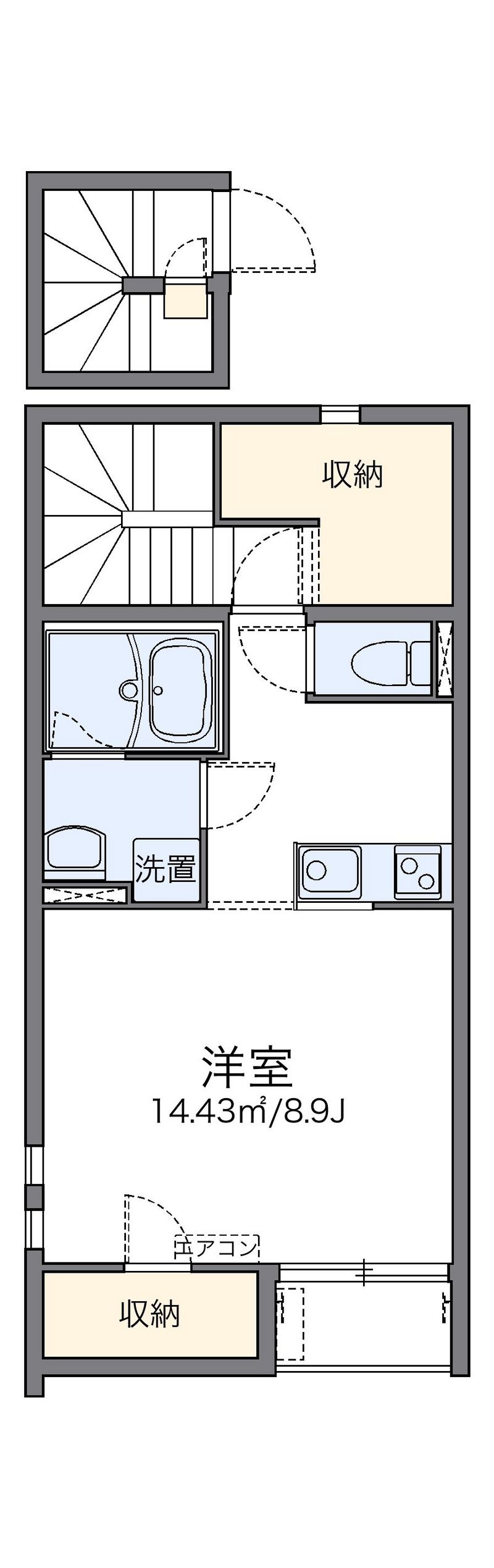 レオネクストルーエ　キフネ 間取図
