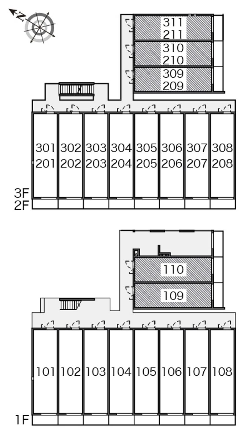 クレイノヴァレッタ２ 間取り配置図