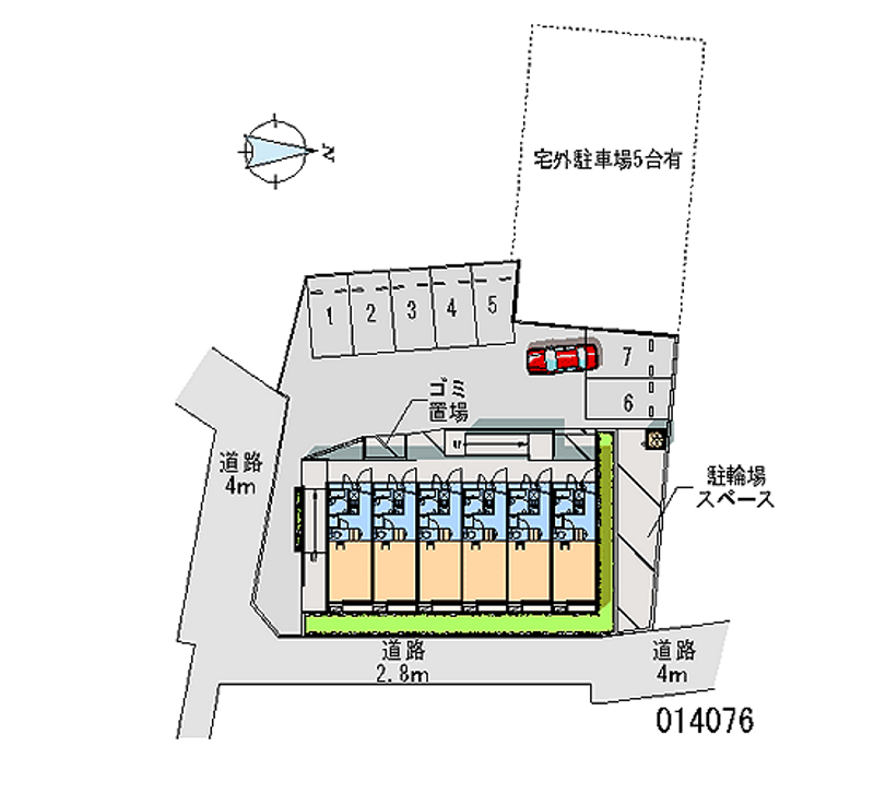 レオパレスサイレント 月極駐車場