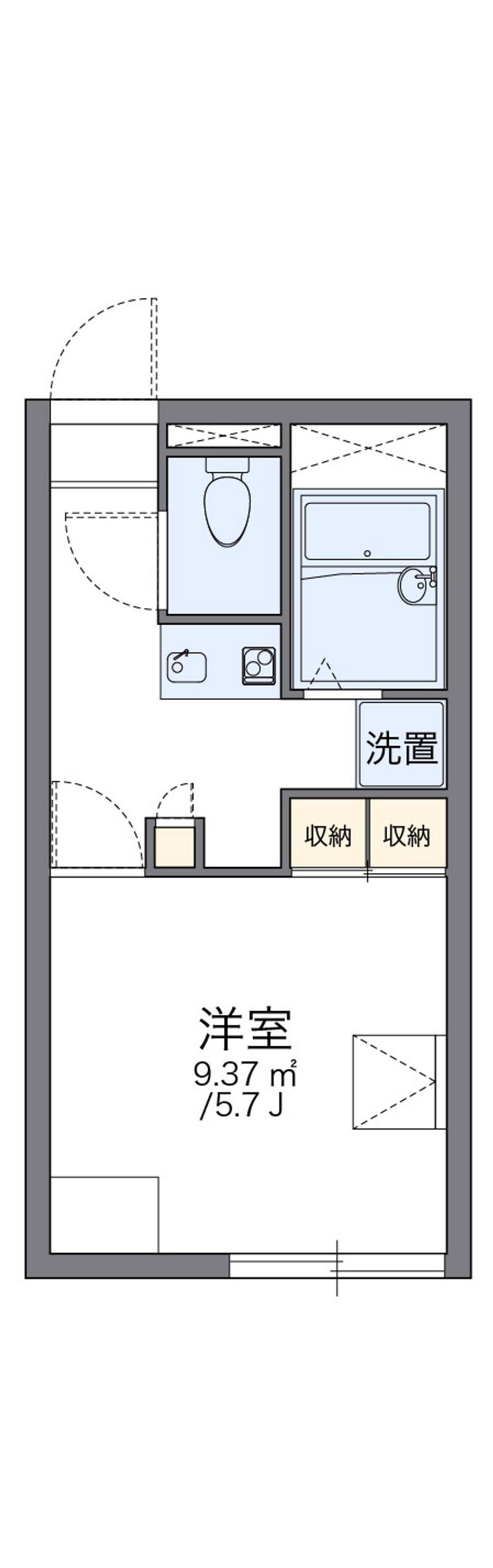 レオパレスノベルティー 間取図