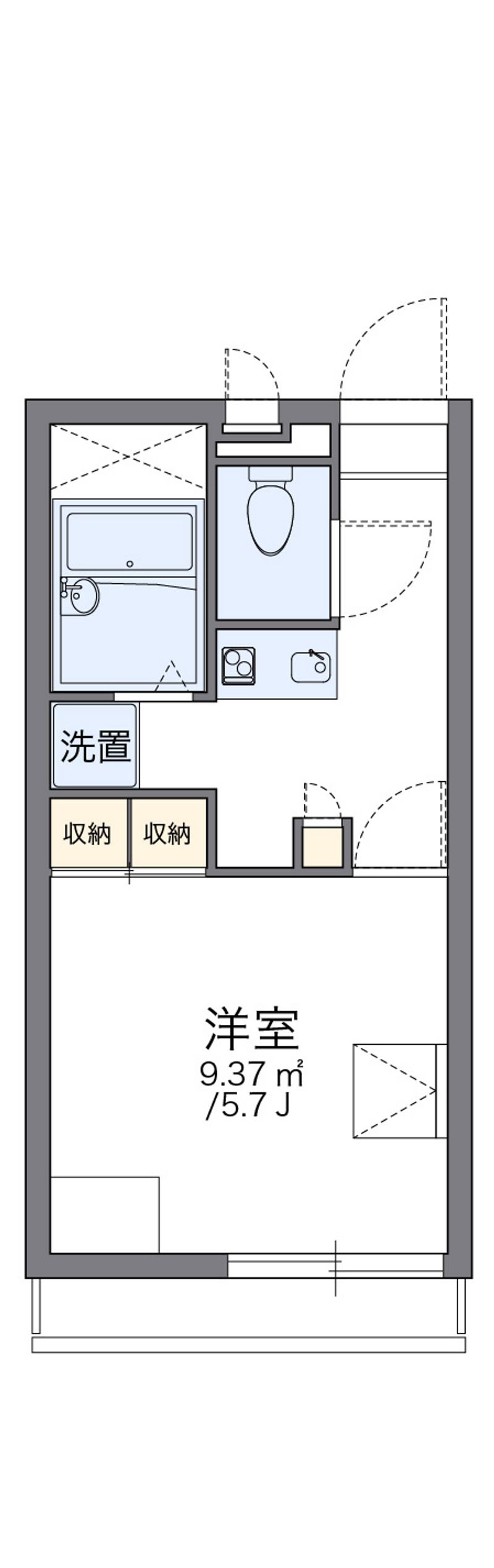 レオパレスアンビシャス 間取図