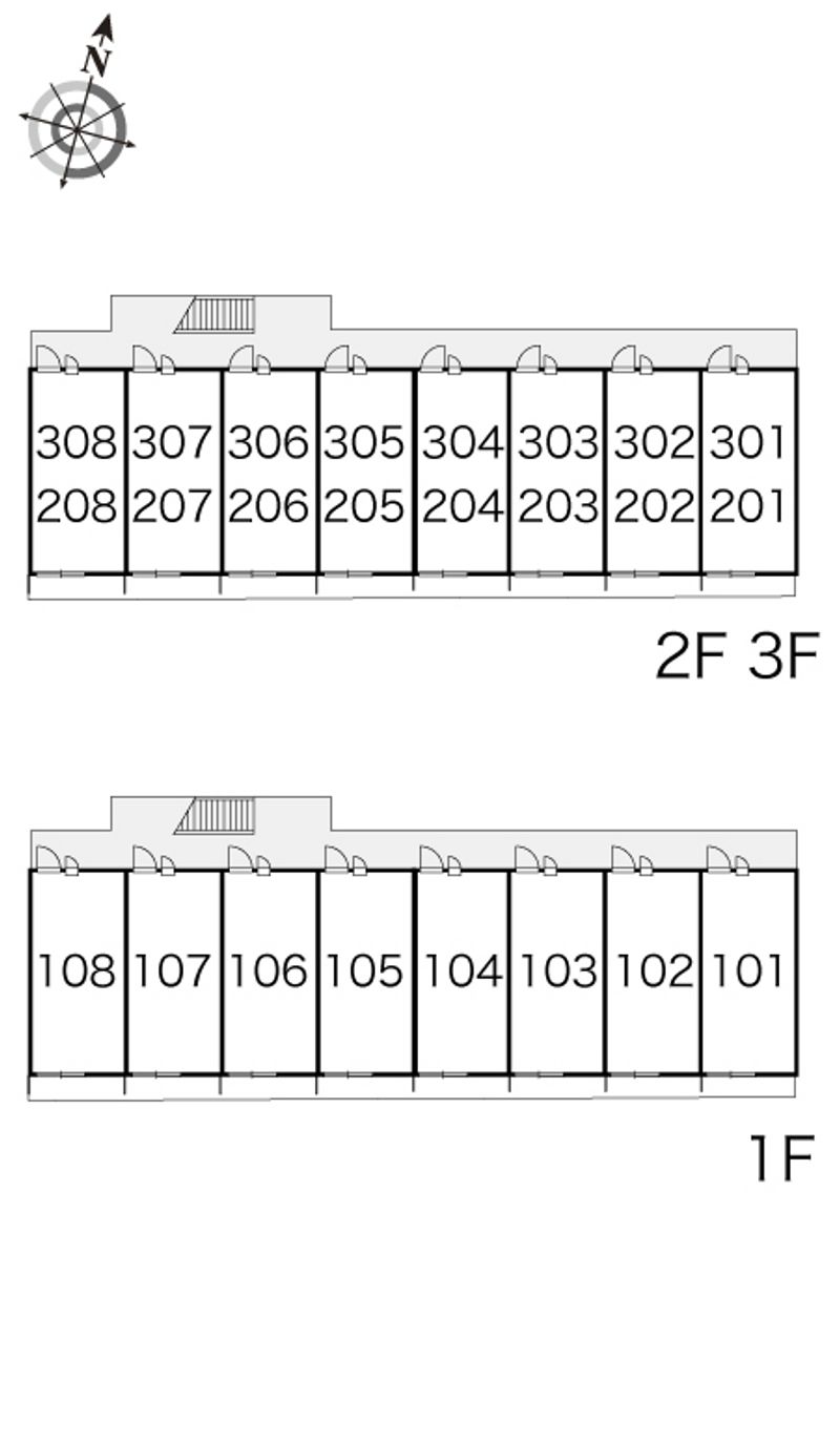 レオパレスグランディⅡ 間取配置図