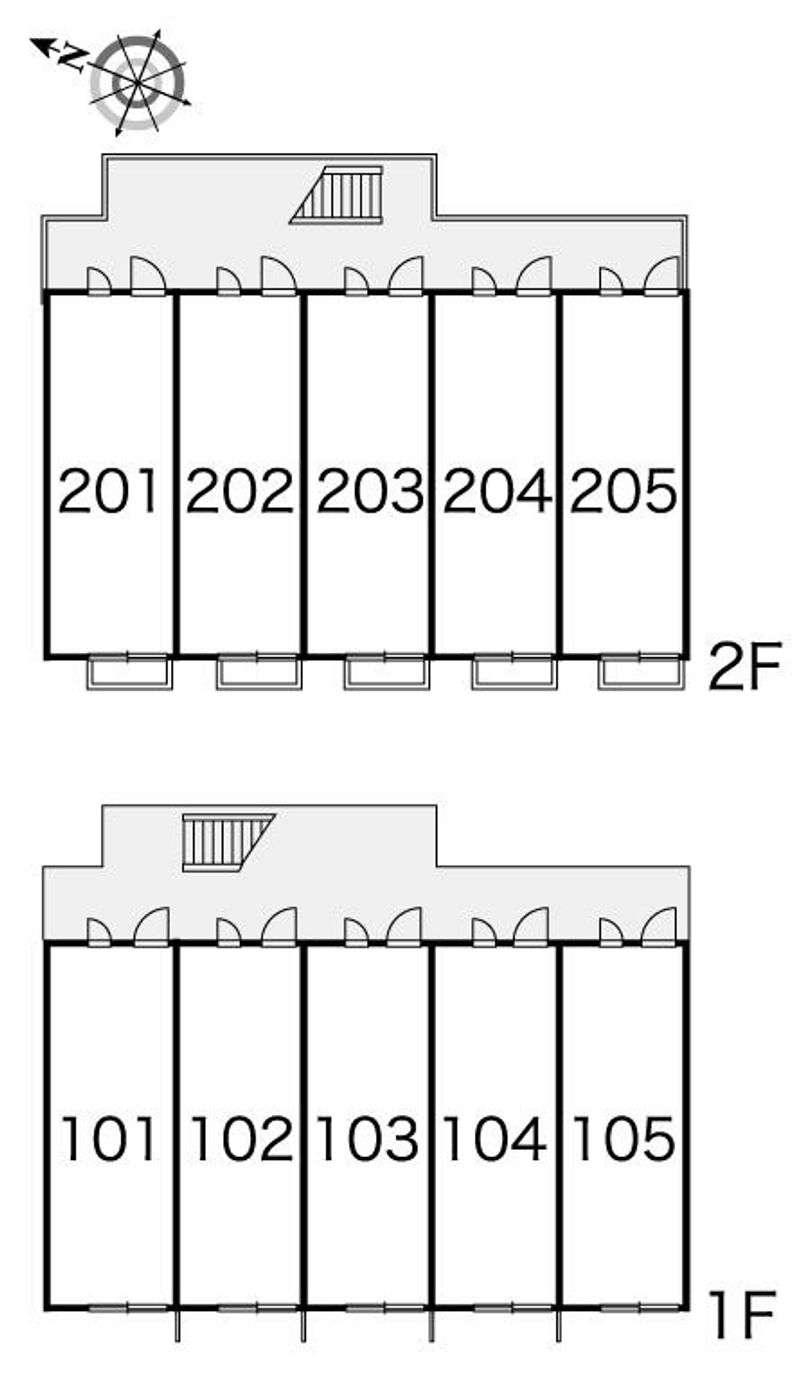 レオパレスオレンジ　ジェリィ 間取配置図
