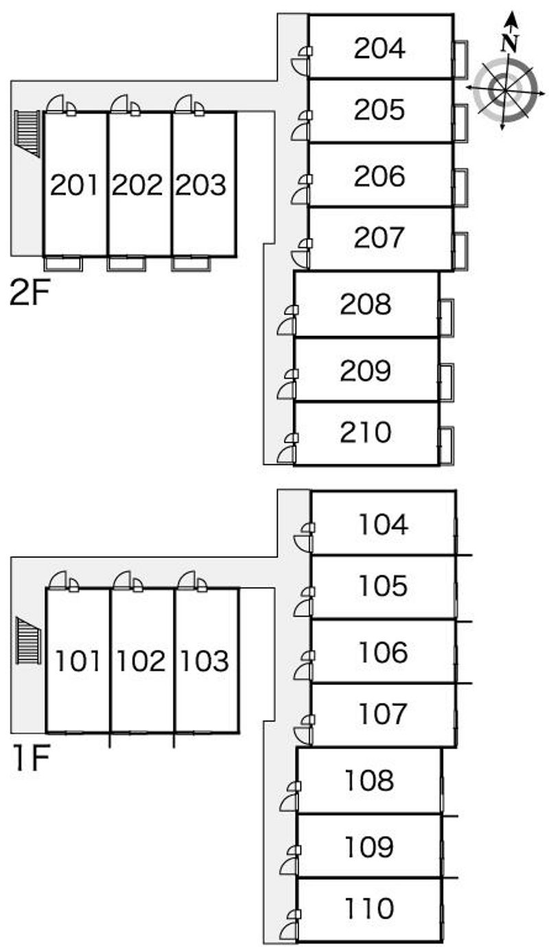 レオパレスＮＡＧＡＭＡＴＩ 間取配置図