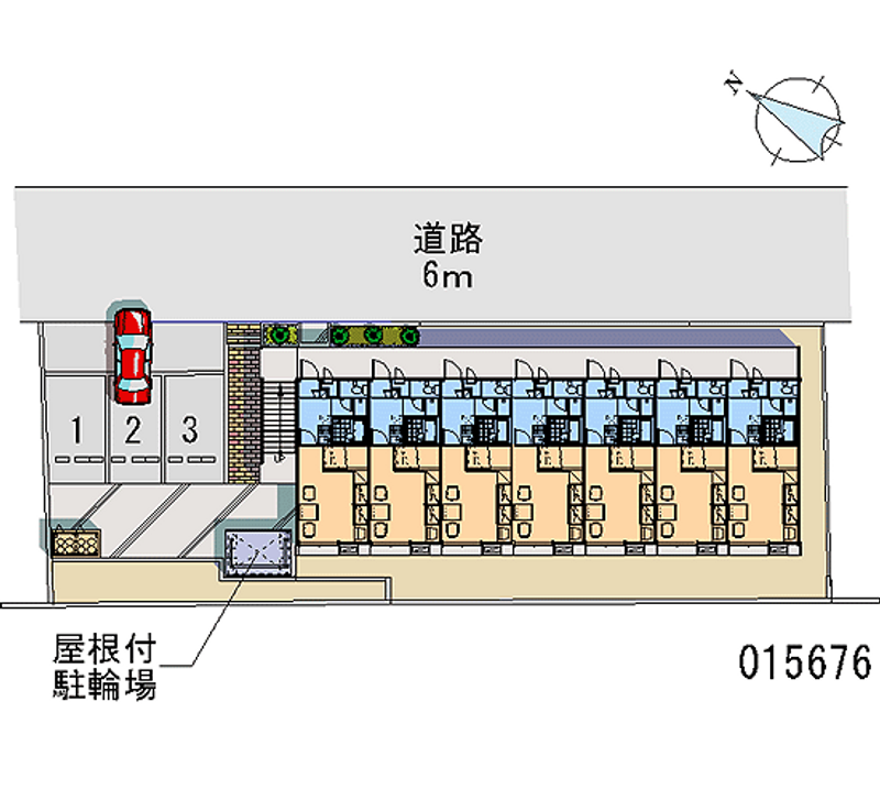 レオパレスフローリッシュ 月極駐車場