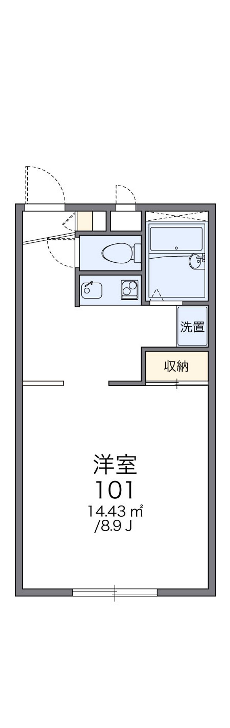 レオパレス西浜Ａ 間取り