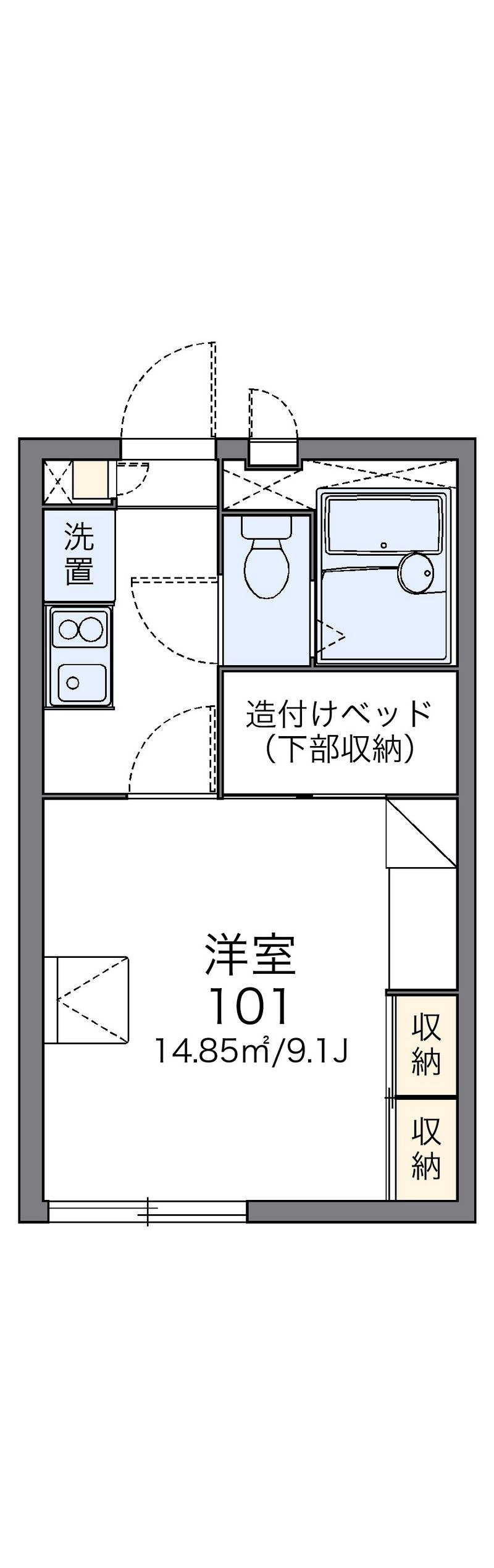 レオパレスエストロワール 間取図