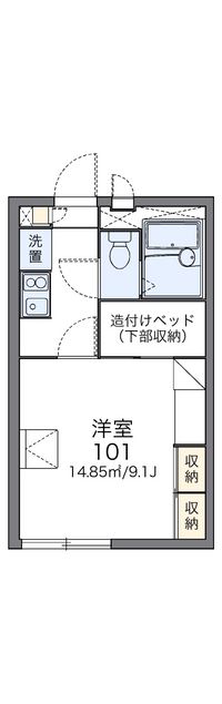 レオパレスエストロワール 間取り図