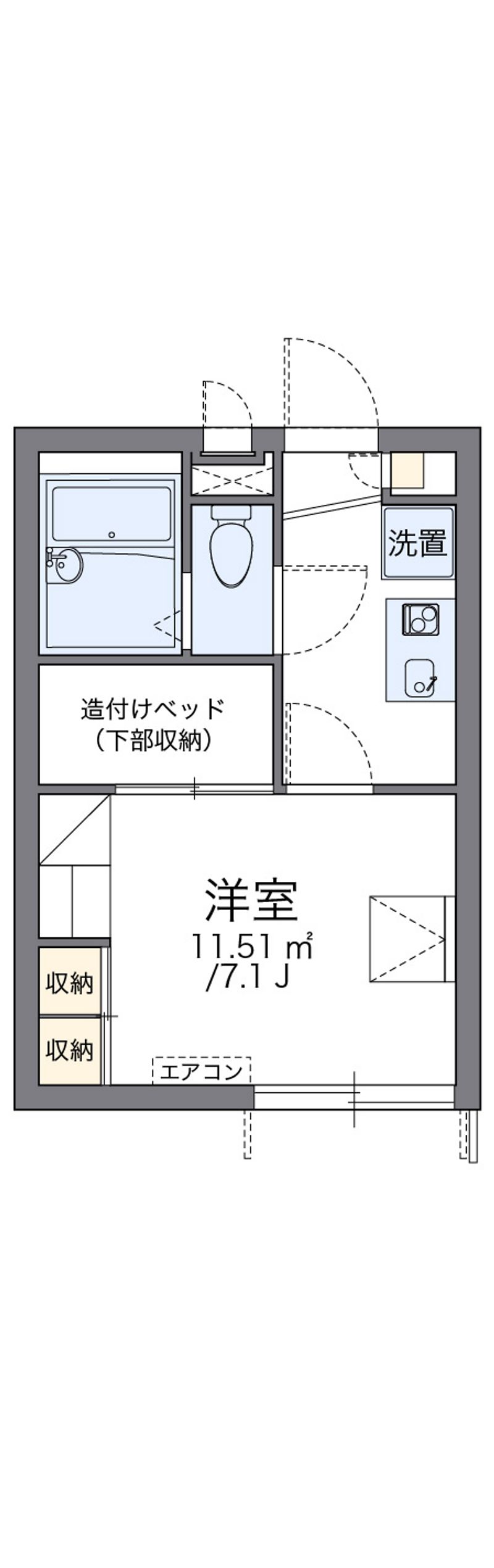 レオパレス五月山 間取図
