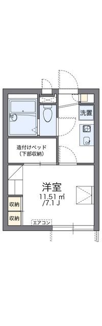 レオパレス五月山 間取り図