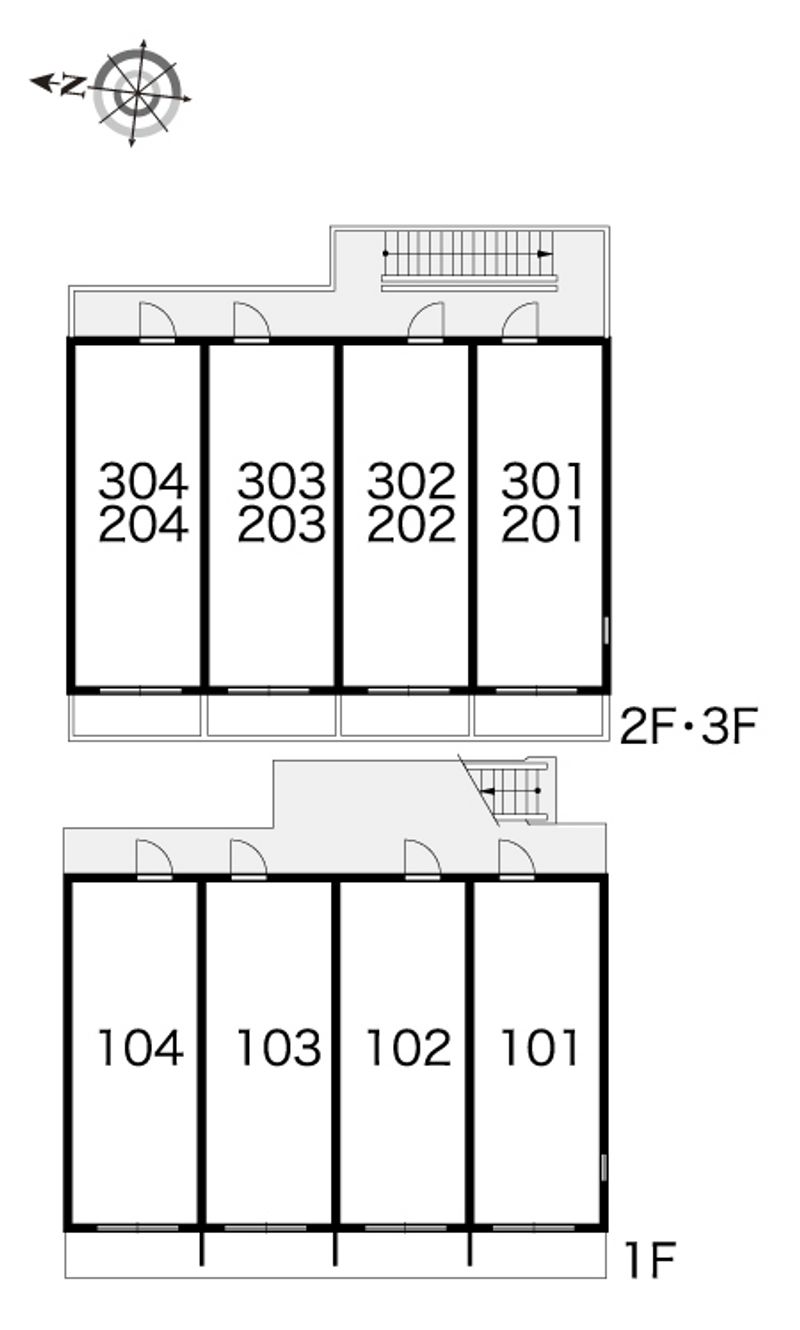 レオパレス沼津 間取配置図
