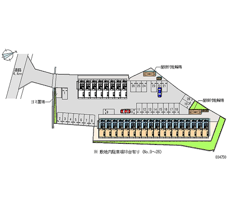 34750 Monthly parking lot