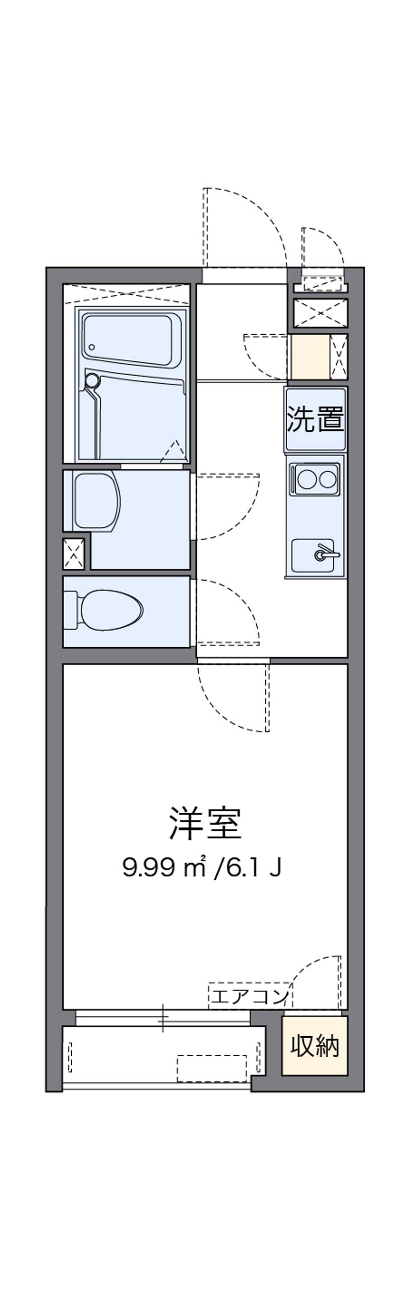クレイノＩＩＤＡ 間取図