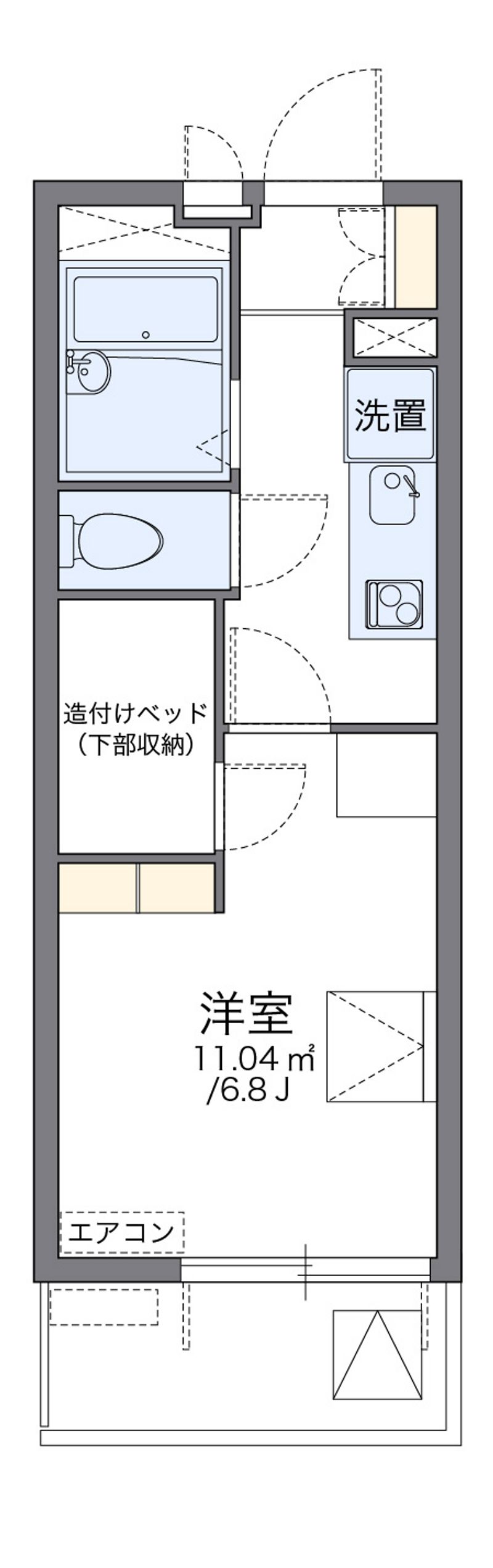 レオパレスエスペランザ 間取図