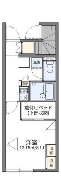 レオパレスアナナス 間取り図