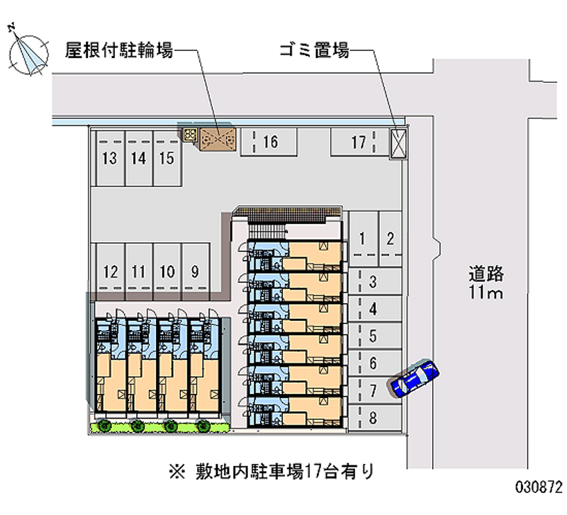 レオパレスサンライズ 月極駐車場