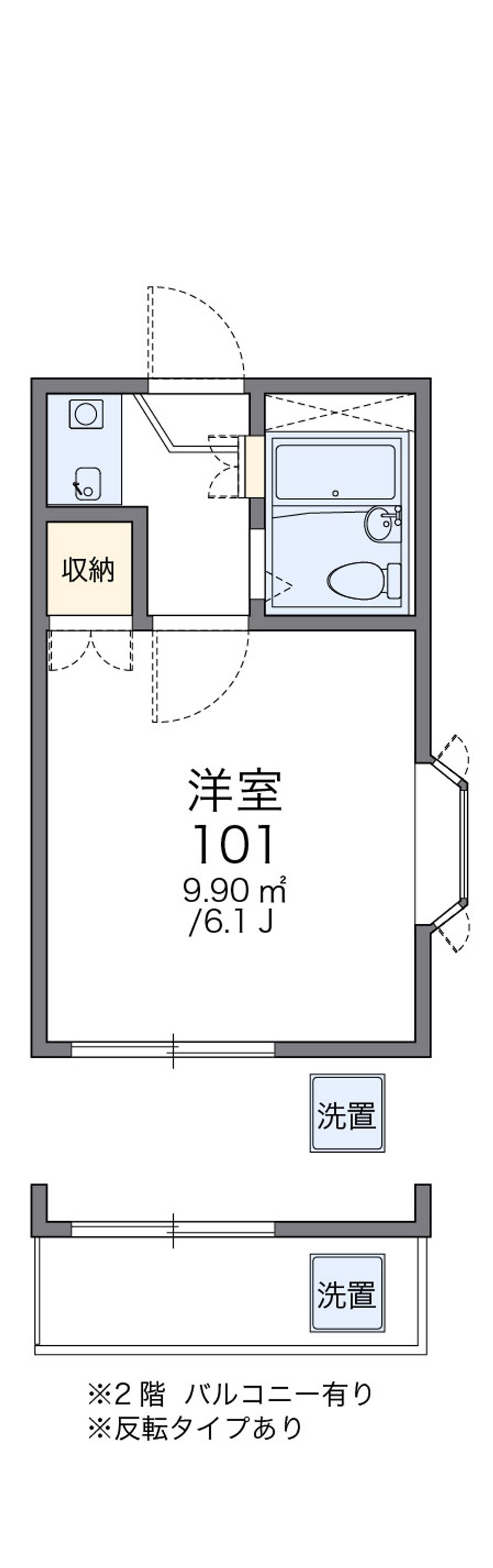 レオパレス芝町 間取図