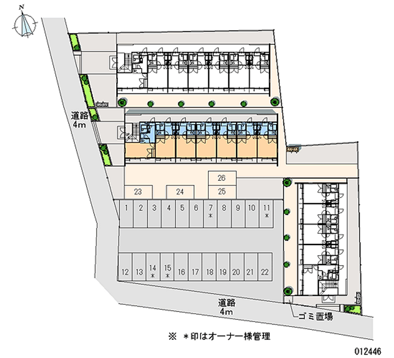 レオパレスホワイエⅢ 区画図