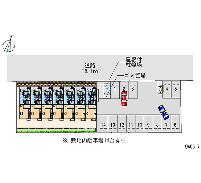 レオパレス宮司東 月極駐車場