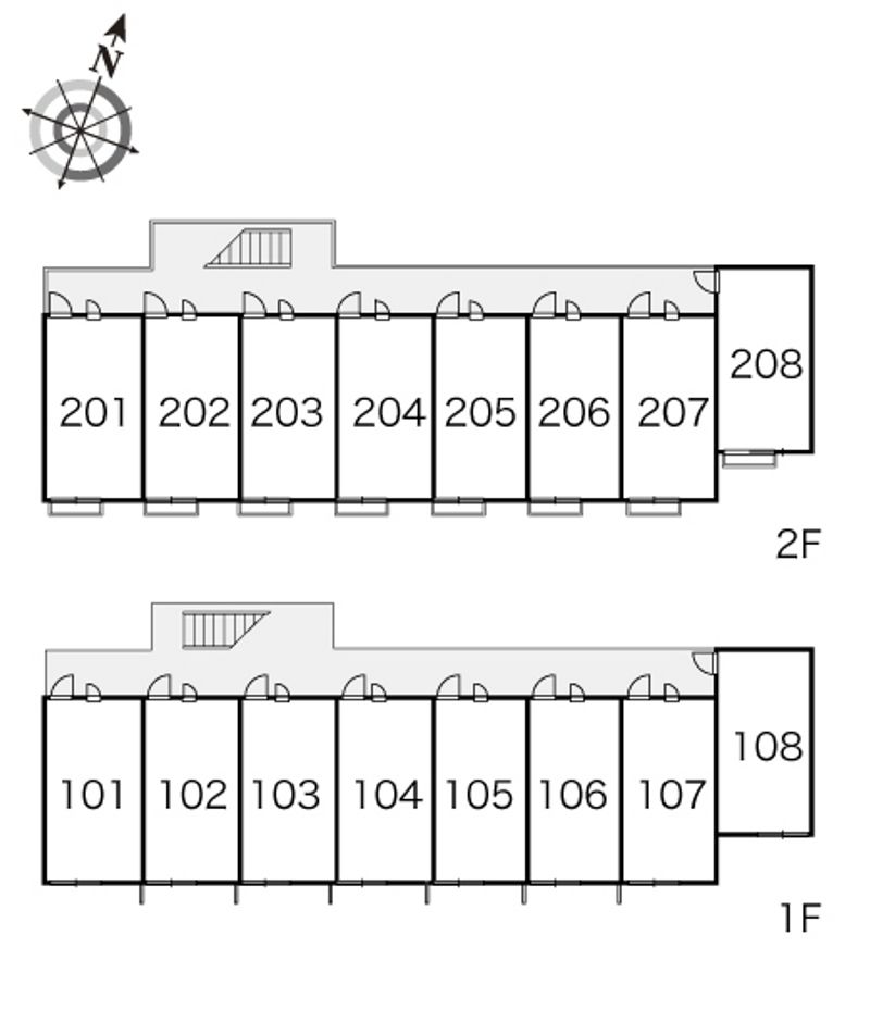 レオパレスＭ　Ｔｒｅｅ　Ⅴ 間取り配置図