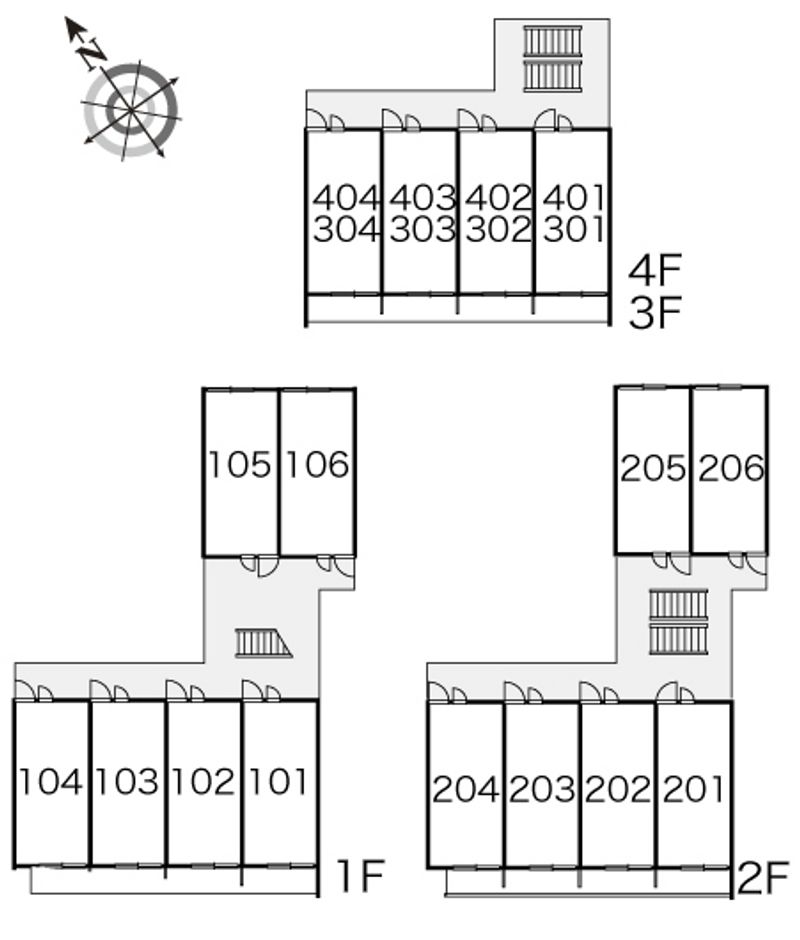 レオパレスＲＴフォーブル 間取配置図