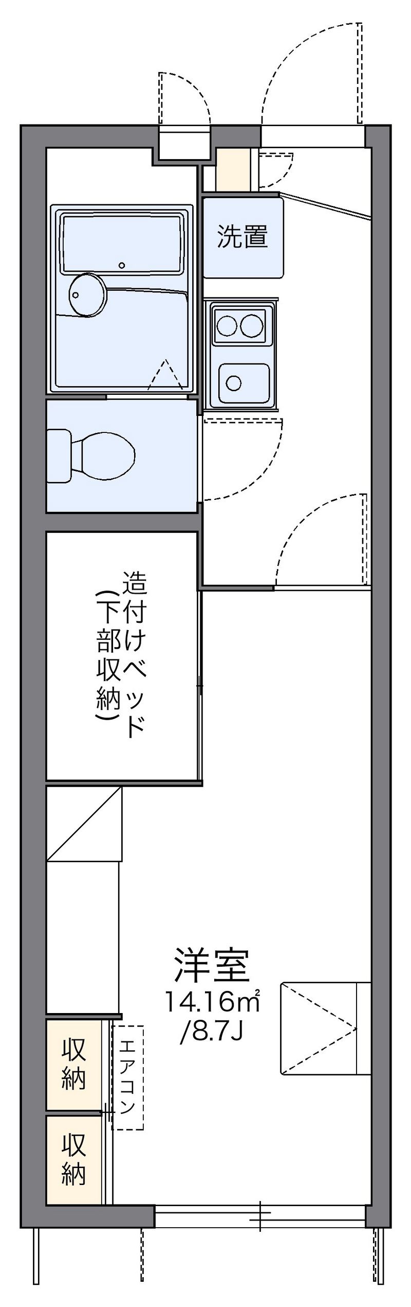 レオパレスさくら 間取図